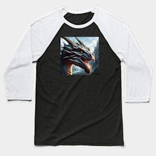 Majestic Dragon's Gaze Baseball T-Shirt